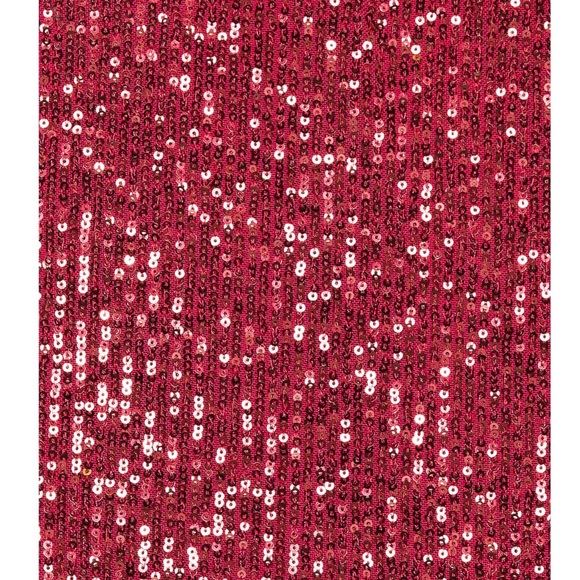 Michael Costello x Revolve Sequin Long-Sleeve Burgundy Gown— Worn Once; Size L; - Picture 7 of 7